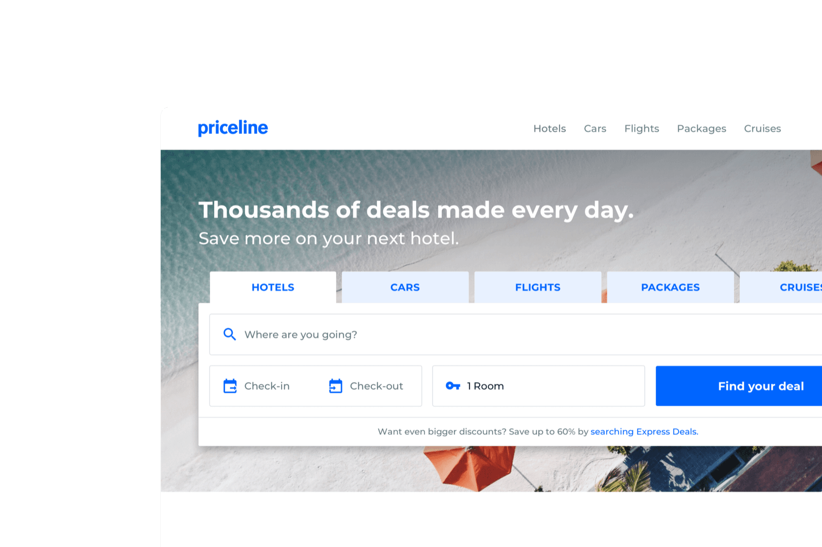 Homepage redesign — Priceline